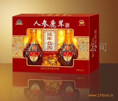 人参鹿茸酒开窗礼盒(延年益寿)